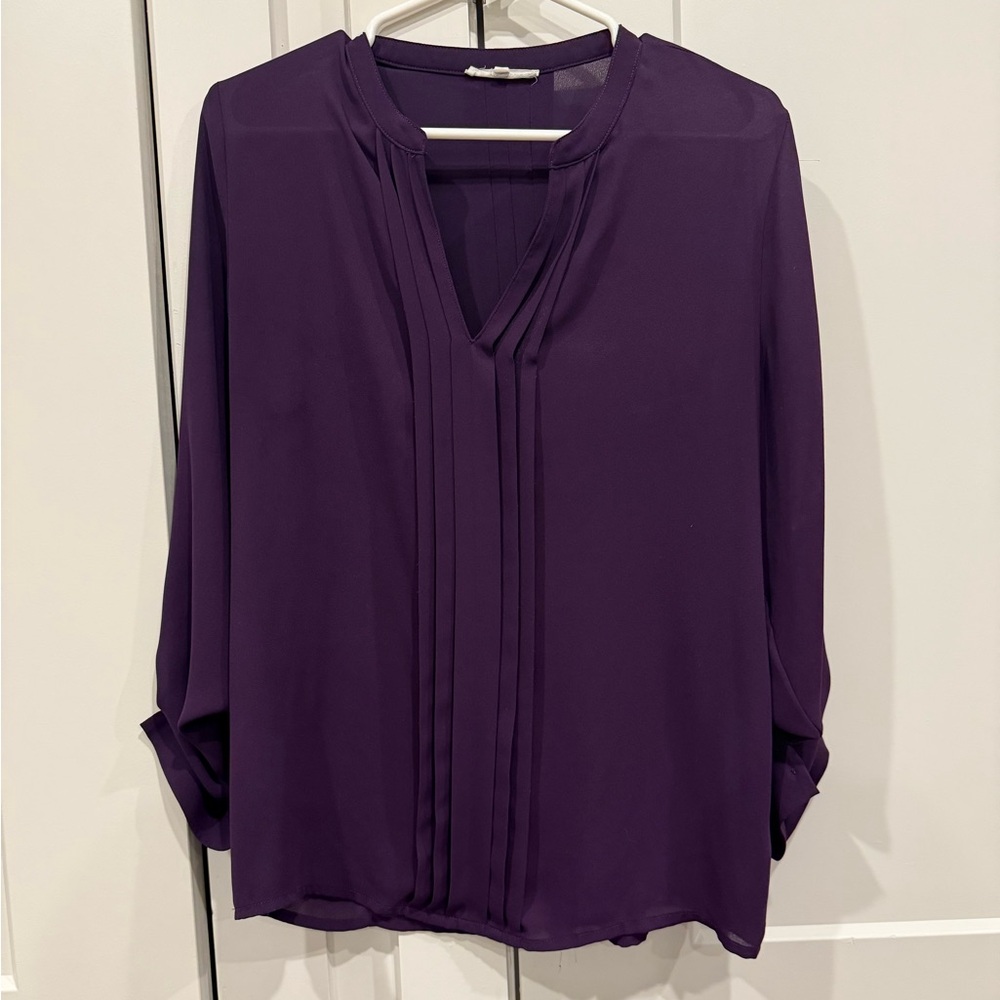 41 Hawthorn Deep Purple Blouse
